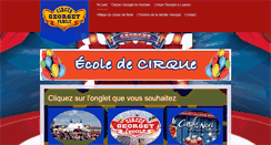 Desktop Screenshot of cirque-georget.com